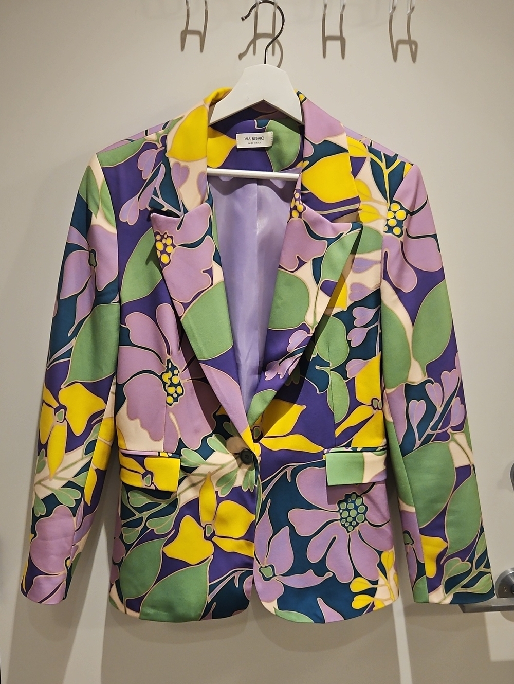 Patterned Blazer - L